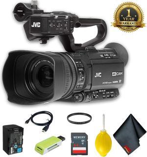JVC GY-HM250 UHD 4K Streaming Camcorder with Built-in Lower-Thirds Graphics Advanced Accessory Bundle