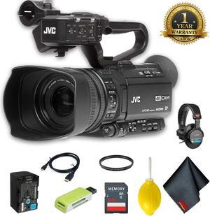 JVC GY-HM250 UHD 4K Streaming Camcorder with Built-in Lower-Thirds Graphics Pro Accessory Bundle
