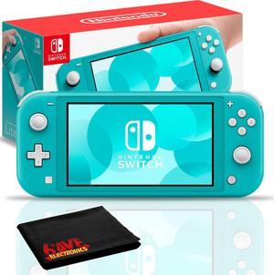 Nintendo Switch Lite Turquoise Console Bundle with Extra Warranty Protection