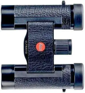 Leica 8x20 Ultravid Blackline Binocular (Black with Black Leather)