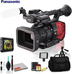 Panasonic AG-DVX200 4K Handheld Camcorder with Four Thirds Sensor and Integrated Zoom Lens - Premium Kit