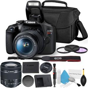 Canon Rebel T7 DSLR Camera with 18-55mm Lens Kit and Carrying Case, Creative Filters, Cleaning Kit, and More