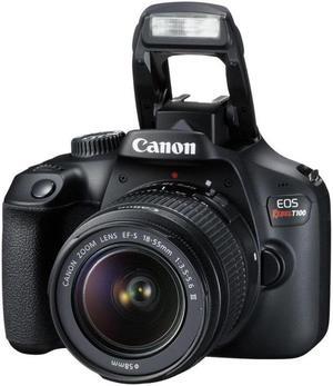 Canon EOS Rebel T100 DSLR Camera w/EF-S 18-55mm f/3.5-5.6 DC III Lens