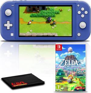 Nintendo Switch Lite Blue Gaming Console Bundle with Zelda Links Awakening