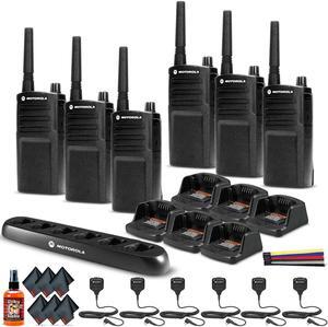 6 x Motorola RMU2040 On-Site 2-Way Radio (RMU2040) - 6 Pack With Mics Bundle