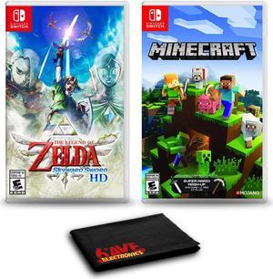 The Legend of Zelda Skyward Sword HD and Minecraft  Two Game Bundle For Nintendo Switch