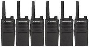 6 Pack of Motorola RMM2050 Two way Radio Walkie Talkies