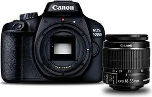Canon EOS 4000D DSLR Camera EF-S 18-55 IS II Lens (International Model)