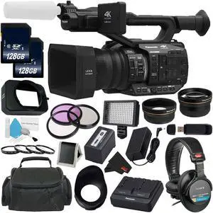 Panasonic AG-UX90 4K/HD Professional Camcorder All You Need Bundle (Intl Model)