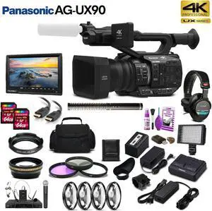 Panasonic 4K/HD Professional Camcorder (PJ) Movie Maker Bundle