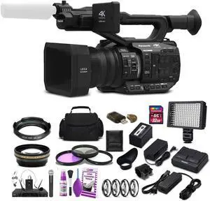Panasonic AG-UX90 4K/HD Professional Camcorder (Intl Model) Studio Starter Bundle