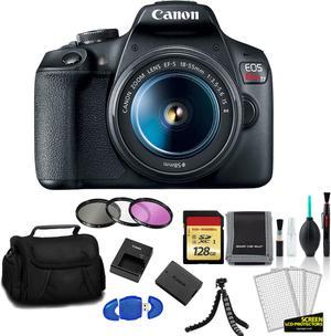 Canon EOS Rebel T7 EF-S 18-55mm IS II Kit with 128GB Memory Card + Filter Kit+ More - International Model