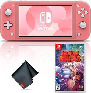 Nintendo Switch Lite Coral Console Bundle with Legend of No More Heroes 3