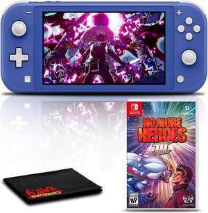 Nintendo Switch Lite Blue Gaming Console Bundle with No More Heroes 3
