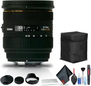 Sigma 24-70mm f/2.8 IF EX DG HSM Lens for Sony A for Sony A Mount + Accessories (International Model with 2 Year Warrant