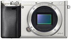 Refurbished Sony Alpha a6000 Mirrorless Digital Camera 243MP SLR Camera with 30Inch LCD  Body Only Silver