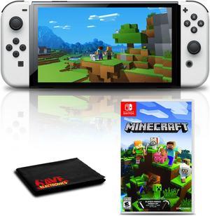 Nintendo Switch OLED White Console with Minecraft Game Bundle