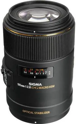 Sigma 258306 105mm F2.8 EX DG OS HSM Macro Lens for Nikon DSLR Camera