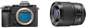 Panasonic LUMIX S5 Full Frame Mirrorless Camera and LUMIX S Series 85mm F1.8 L Mount Interchangeable Lens Panasonic LUMIX S5 Full Frame Mirrorless Camera and LUMIX S Series 85mm F1.8 L Mount Interchangeable Lens