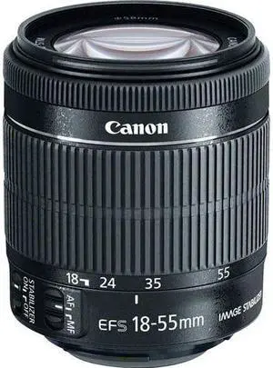 Canon EF-S 18-55mm f/3.5-5.6 IS Zoom Lens for Canon SLR Cameras (White Box)