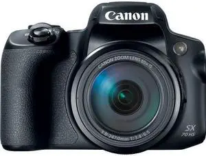 Canon Powershot SX70 20.3MP Digital Camera 65x Optical Zoom Lens 4K Video 3-inch LCD Tilt Screen (Black)