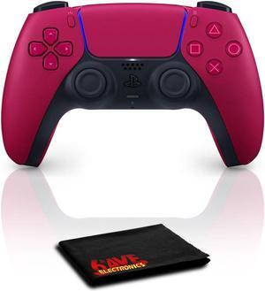 PlayStation 5 DualSense Wireless Controller (Cosmic Red) with Cleaning Cloth