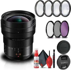 Panasonic Leica DG Vario-Elmarit 8-18mm f2.8-4 Lens Bundle with 67mm Filter Kit