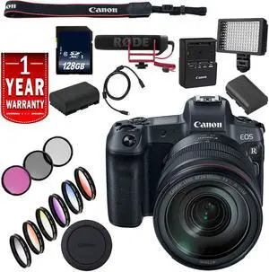 Canon EOS R Mirrorless Digital Camera International Model W/ 24-105 Lens Advanced Bundle