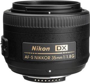 Nikon AF-S DX NIKKOR 35mm f/1.8G Lens with Auto Focus for Nikon DSLR Cameras (International Model) No Warranty