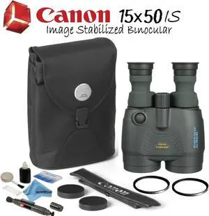 Canon 15x50 is All-Weather Image Stabilized Binocular Starters Bundle