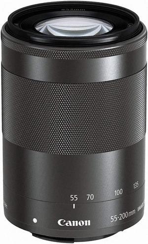 Canon EF-M 55-200mm f/4.5-6.3 Image Stabilization STM Lens (Black) (Renewed)