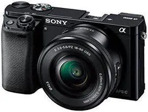 Sony Alpha a6000 Mirrorless Digitial Camera 24.3MP SLR Camera with 3.0-Inch LCD (Black) w/ 16-50mm Power Zoom Lens