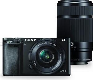 Sony Alpha a6000 Mirrorless Digital Camera w/ 16-50mm and 55-210mm Power Zoom Lenses