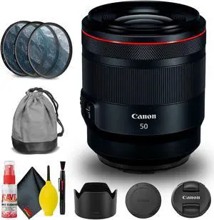 Canon RF 50mm f/1.2L USM Lens (2959C002) + Filter Kit + Cap Keeper + More