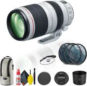 Canon EF 100-400mm f/4.5-5.6L IS II USM Lens (9524B002) + FilterKit + Cap + More