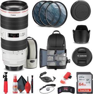 Canon EF 70-200mm f/2.8L IS III USM Lens (3044C002) + Filter + BackPack + More