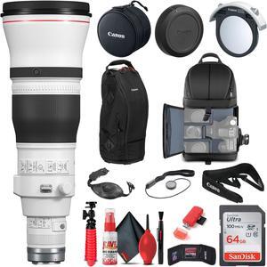 Canon RF 600mm f/4L IS USM Lens (5054C002) + BackPack + 64GB Card + More