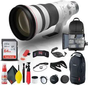 Canon RF 400mm f/2.8L IS USM Lens (5053C002) + BackPack + 64GB Card + More