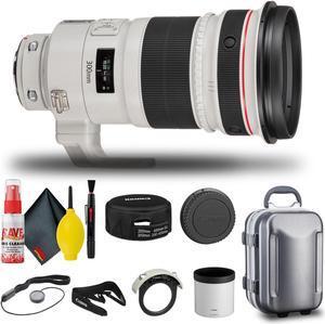 Canon EF 300mm f/2.8L IS II USM Lens (4411B002) + Cap Keeper + More