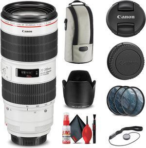 Canon EF 70-200mm f/2.8L IS III USM Lens (3044C002) + Filter Kit + More