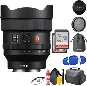 Sony FE 14mm f/1.8 GM Lens (Bundle) + 2(64) GB SD Cards