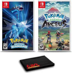 Pokemon Brilliant Diamond and Pokemon Legends: Arceus - Two Pack Game Bundle For Nintendo Switch Pokemon Brilliant Diamond and Pokemon Legends: Arceus - Two Pack Game Bundle For Nintendo Switch