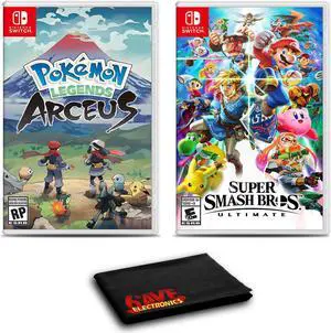 Nintendo Pokemon Legends: Arceus and Super Smash Bros. Ultimate - Two Pack Bundle For Nintendo Switch Nintendo Pokemon Legends: Arceus and Super Smash Bros. Ultimate - Two Pack Bundle For Nintendo Switch