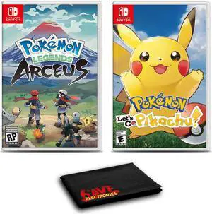 Nintendo Pokemon Legends: Arceus and Pokemon: Let's Go, Pikachu - Two Pack Bundle For Nintendo Switch Nintendo Pokemon Legends: Arceus and Pokemon: Let's Go, Pikachu - Two Pack Bundle For Nintendo Switch