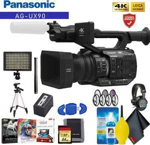 Panasonic AG-UX90 4K/HD Professional Camcorder Pro Accessory Kit
