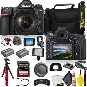 Nikon D780 24.5 MP Full Frame DSLR Camera (1618) - Video Bundle -  With Sandisk Extreme Pro 64GB Card + Rode Mic + 4K Screen + Sony Headphones + ENEL15 Battery + Nikon Case + More (Renewed)