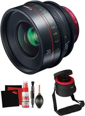 Canon CN-E 20mm T1.5 L F Cinema Prime Lens (EF Mount) Professional Filmmaker Bundle