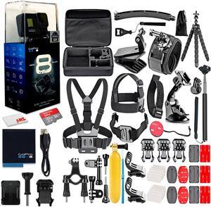 GoPro HERO8 Black Digital Action Camera - With 32GB Card 50 Piece Accessory Kit - All You need Bundle