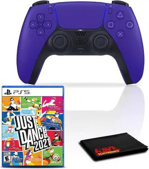 PlayStation 5 DualSense Controller (Galactic Purple) with Just Dance 2021