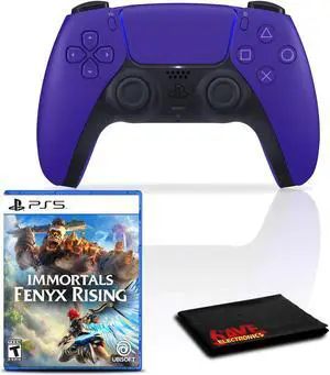 PlayStation 5 DualSense Controller (Galactic Purple) with Immortals Fenyx Rising